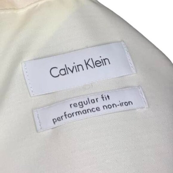CALVIN KLEIN Men's Regular Fit Non-Iron Dress Shirt - Picture 4 of 5